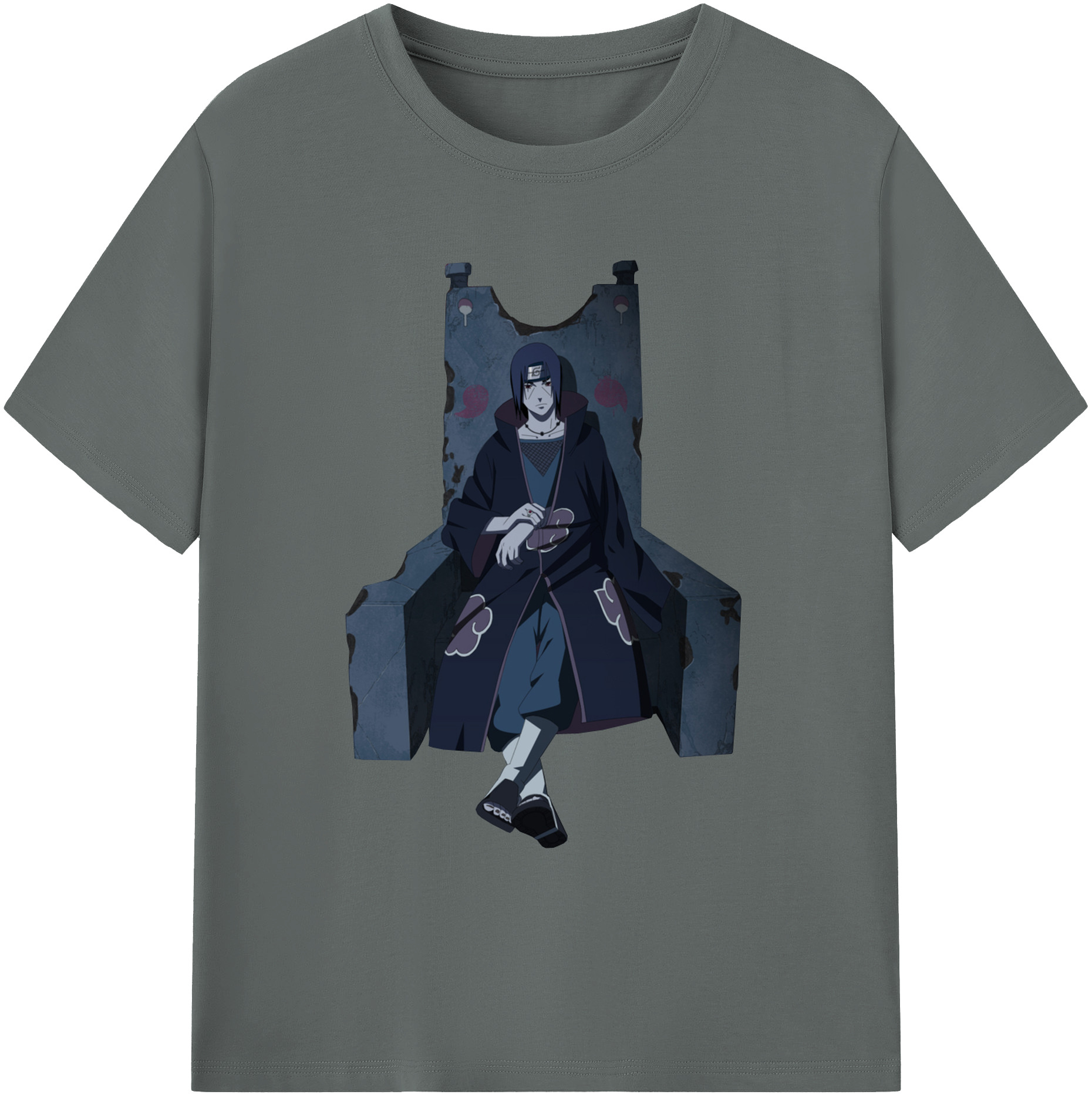 （画像用） NARUTO -ナルト- うちは イタチ Uchiha Itachi 綿100％ メンズ半袖Tシャツ｜肌触りやわらか＆通気性